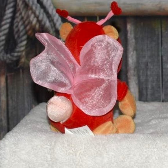 Disneyland Firefly Love Bug Pooh Bear Highly Collectible Mint Bean Bag Plush - Picture 3 of 6